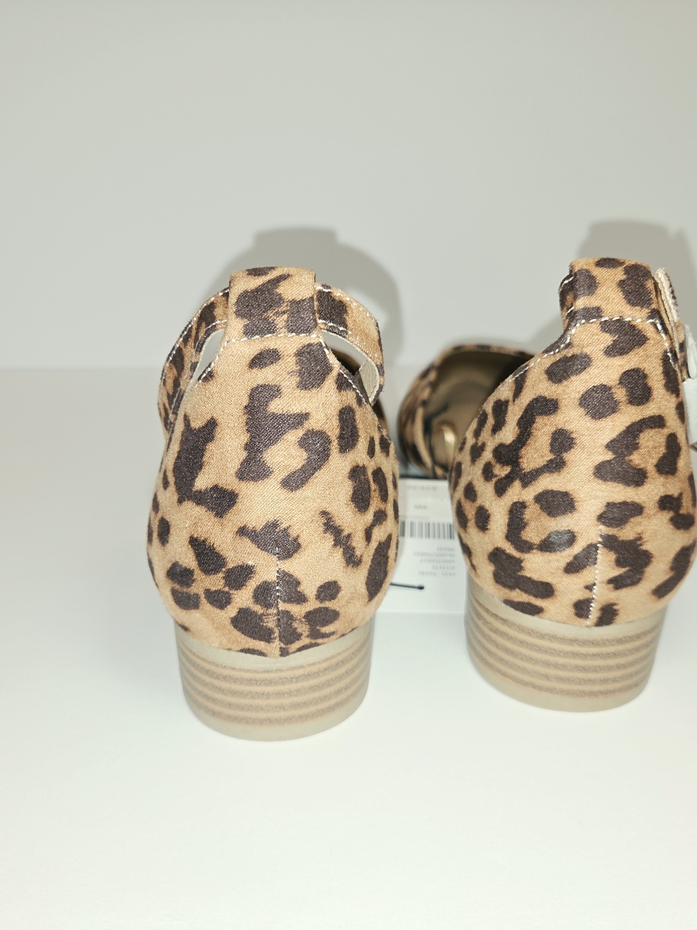 Leopard Print Lane Bryant Ankle Strap Flats - Women's Size 9 Wide - Picture 5 of 13